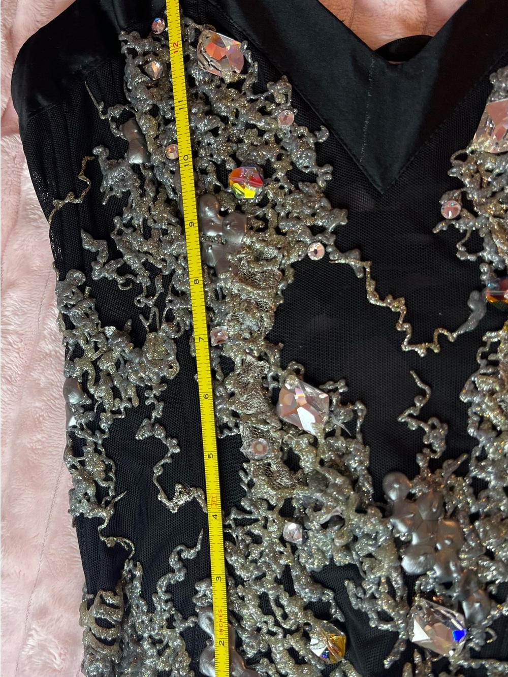 Ema Savahl One of a Kind Corset Top Swarovski Crystal Hand Painted Couture NWT - Picture 16 of 17